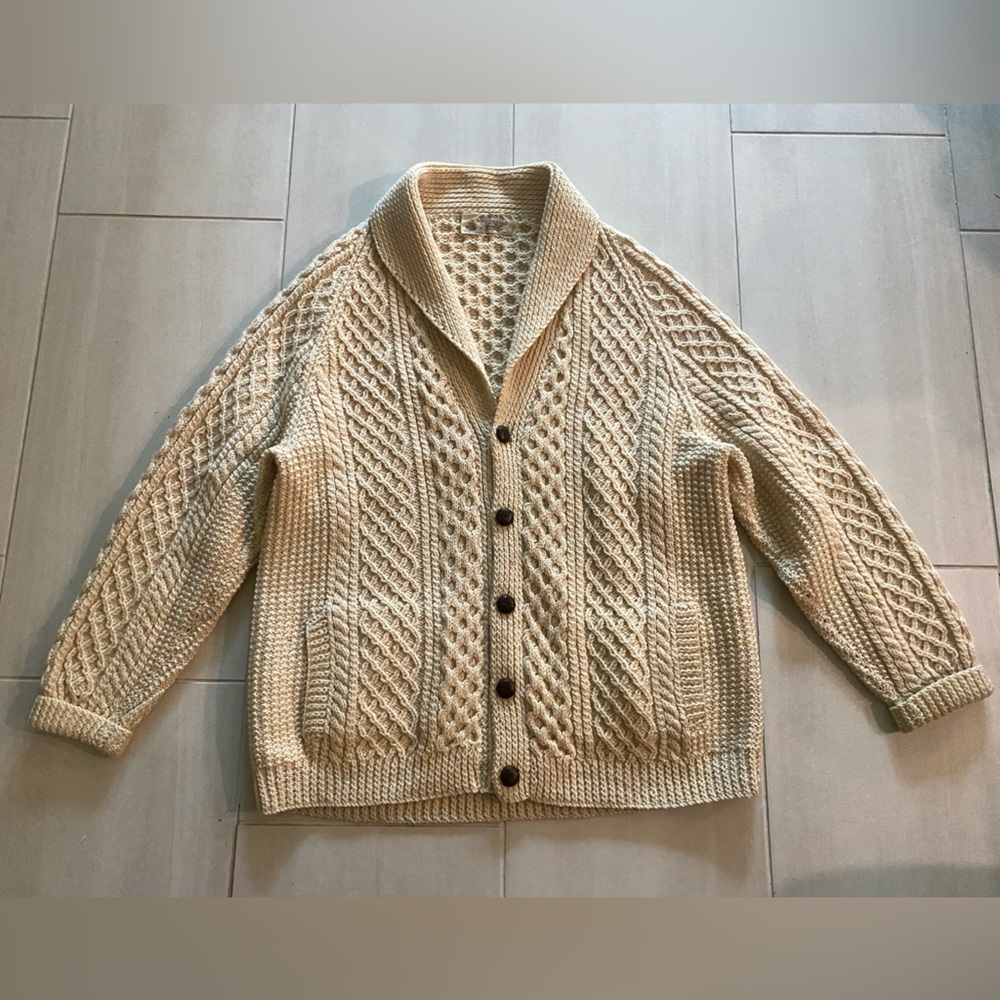 Irish wool cardigan